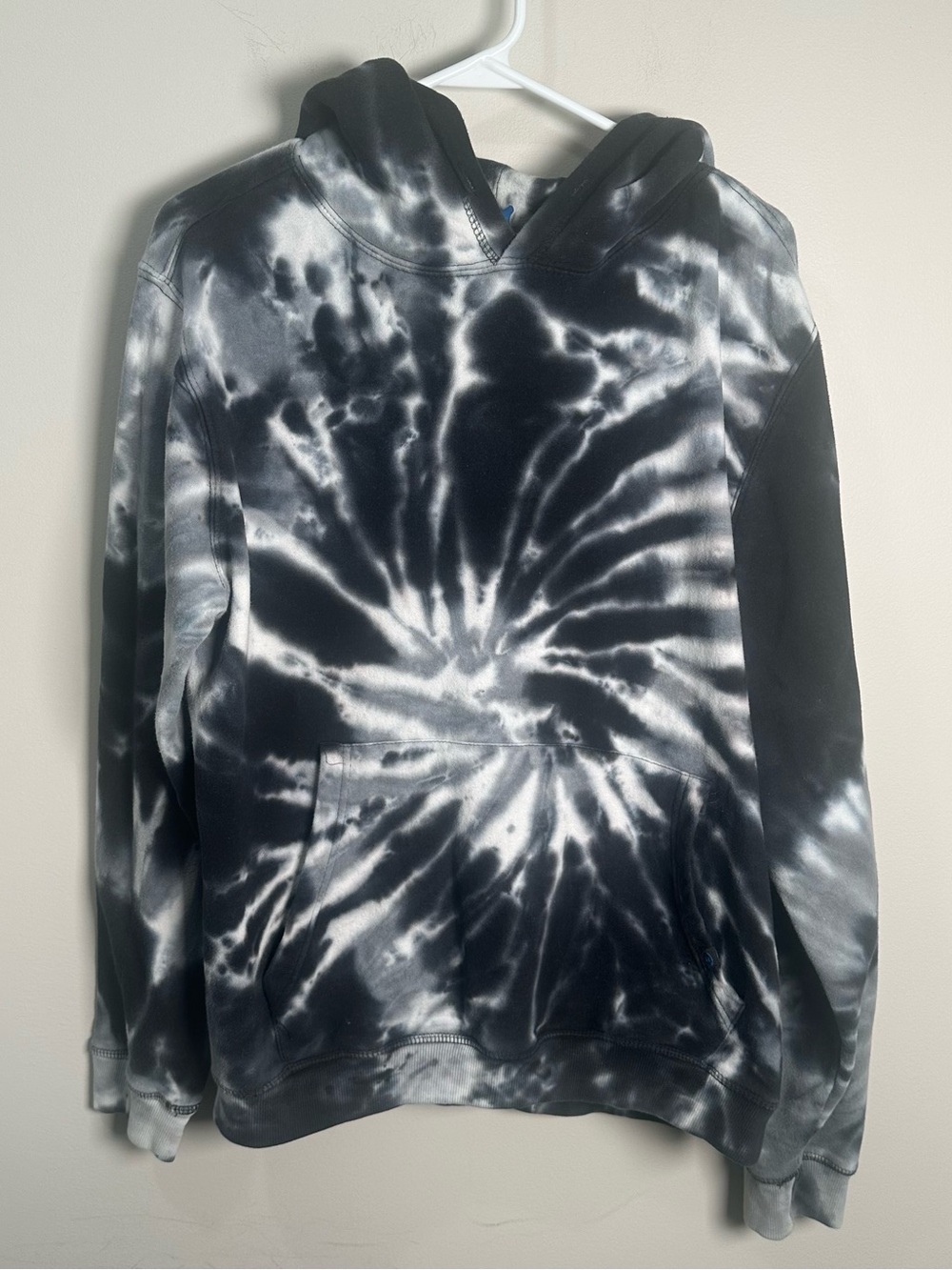 Monument Hoodie Men’s Tie dye White Black Medium